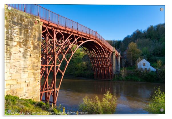 Side view of the Iron Bridge in Ironbridge, Shropshire, UK Acrylic by Richard O'Donoghue