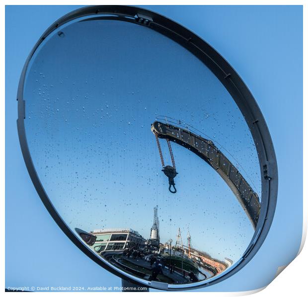 Bristol Dock Reflection Print by David Buckland