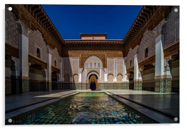 Ben Youssef Madrasa Acrylic by Chris Lord