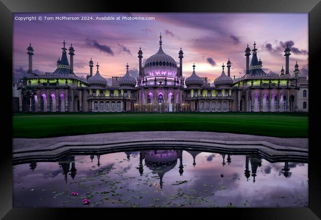 Evening Colours at the Royal Pavilion Brighton Framed Print by Tom McPherson
