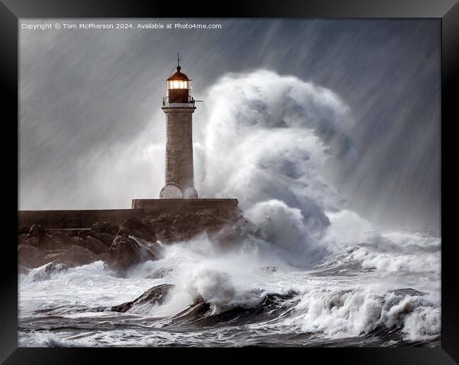 Storm at Sea Framed Print by Tom McPherson