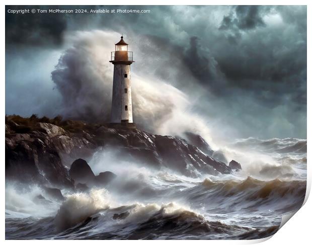 Storm at Sea Print by Tom McPherson