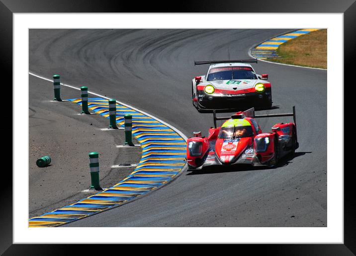 Oreca 07-Gibson Sports Motor Car Framed Mounted Print by Andy Evans Photos