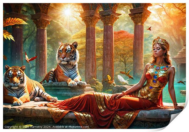 The Tiger Temple Print by Dave Harnetty