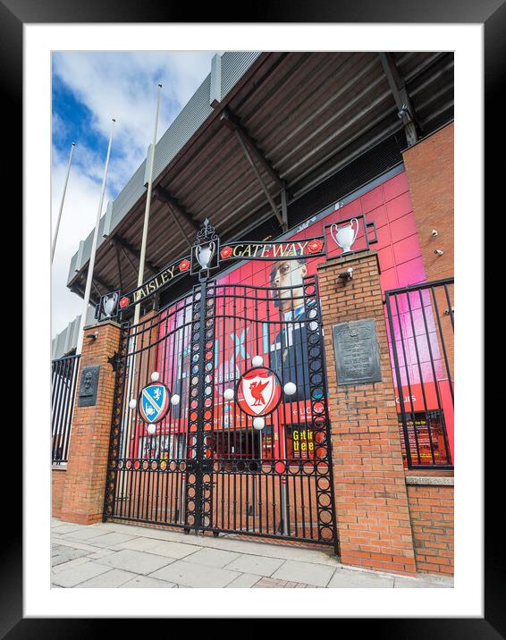 Paisley Gateway at Anfield Framed Mounted Print by Jason Wells
