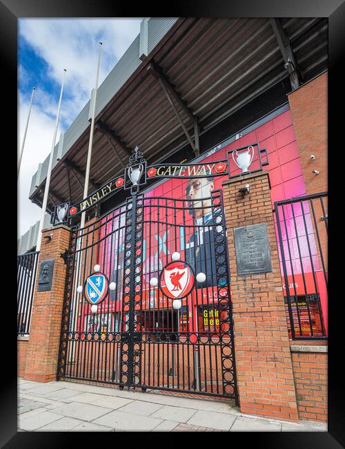 Paisley Gateway at Anfield Framed Print by Jason Wells