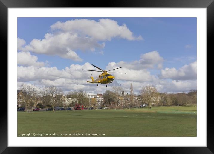 Kent Surrey Sussex Air Ambulance Framed Mounted Print by Stephen Noulton