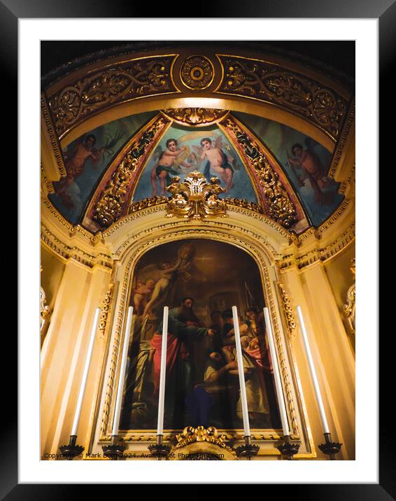 Zejtun Malta Parish Church Framed Mounted Print by Mark Borg