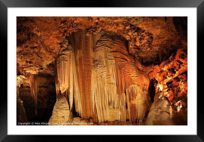 Natural Cave Wall cavern Framed Mounted Print by Pete Klinger