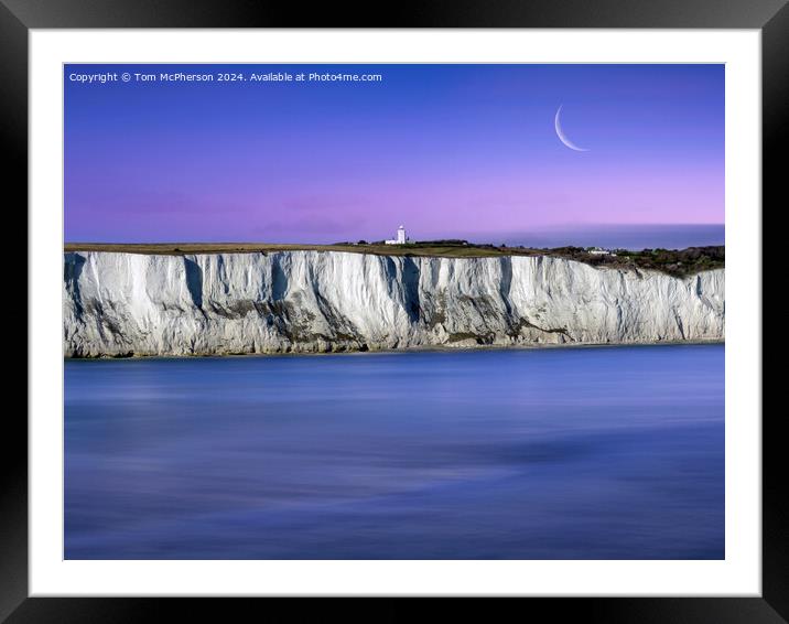 The White Cliffs of Dover Framed Mounted Print by Tom McPherson