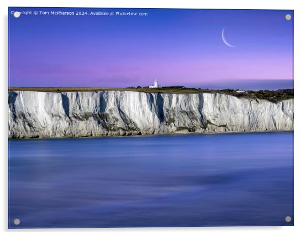 The White Cliffs of Dover Acrylic by Tom McPherson