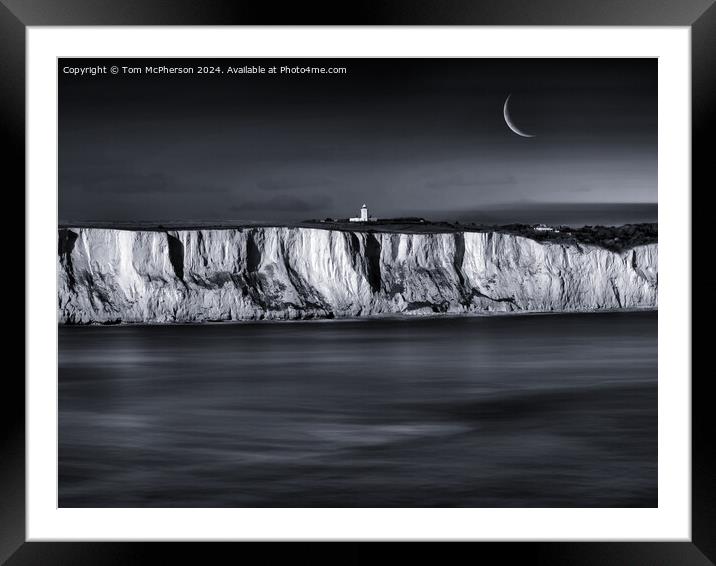 The White Cliffs of Dover Framed Mounted Print by Tom McPherson