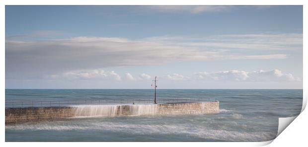 Porthleven Harbour Wall Print by Matthew Grey
