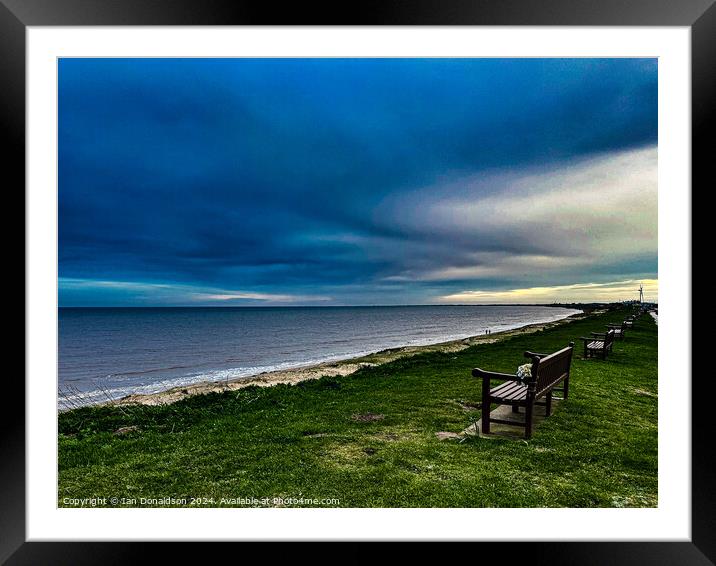 Benches in Memory Framed Mounted Print by Ian Donaldson