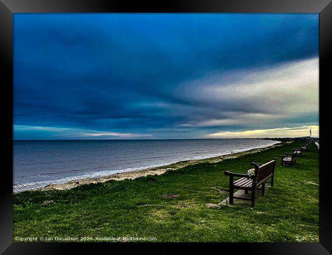 Benches in Memory Framed Print by Ian Donaldson