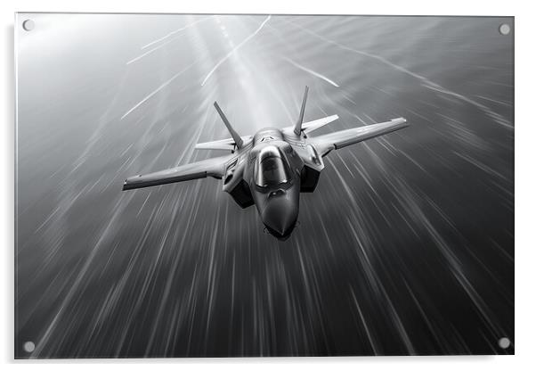 USAF F-35A Lightning II Acrylic by Airborne Images