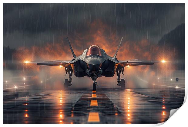 USAF F-35A Lightning II Print by Airborne Images