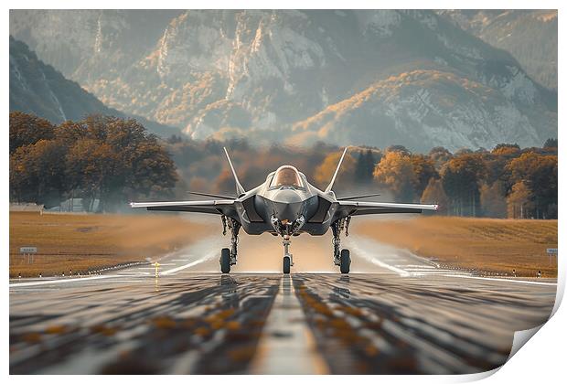 USAF F-35A Lightning II Print by Airborne Images