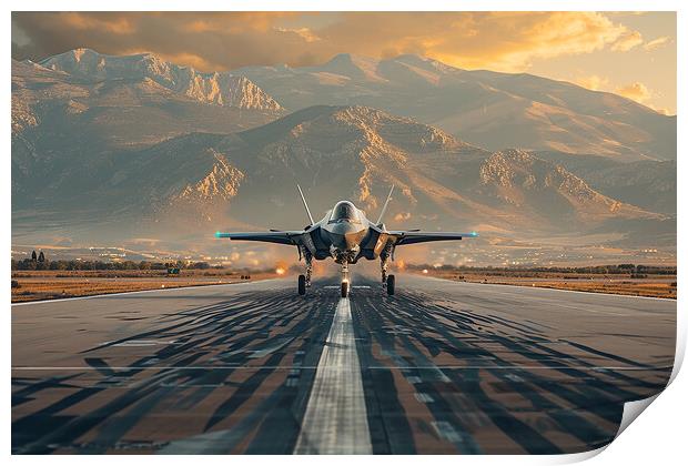 USAF F-35A Lightning II Print by Airborne Images