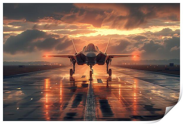 USAF F-35A Lightning II Print by Airborne Images