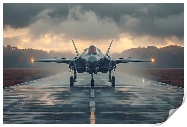 USAF F-35A Lightning II Print by Airborne Images