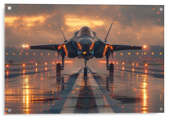 USAF F-35A Lightning II Acrylic by Airborne Images