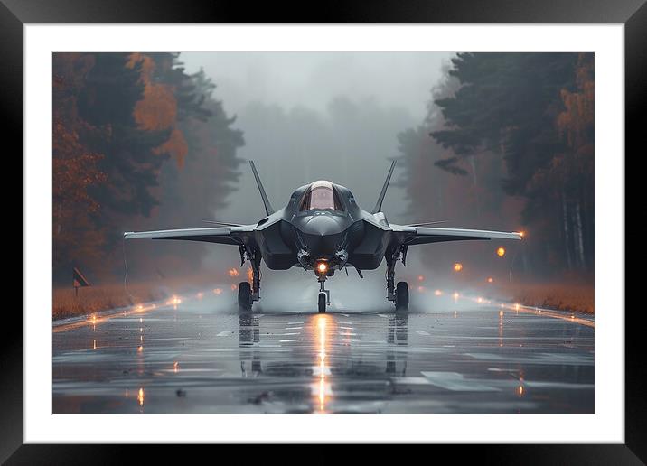 USAF F-35A Lightning II Framed Mounted Print by Airborne Images