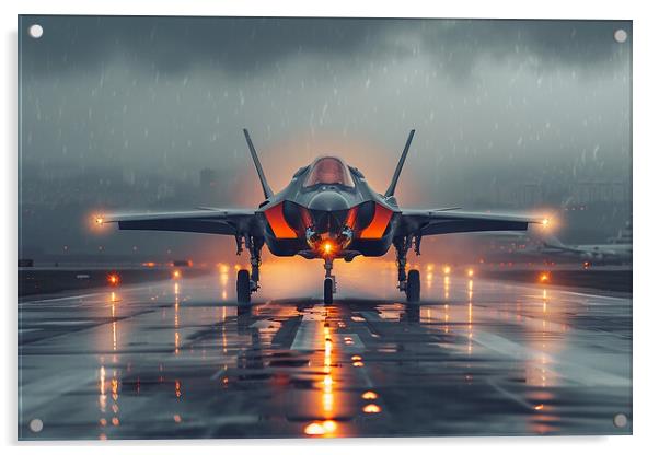 USAF F-35A Lightning II Acrylic by Airborne Images