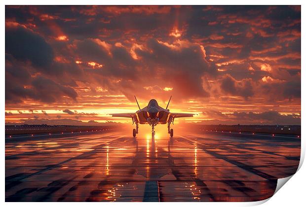 USAF F-35A Lightning II Print by Airborne Images