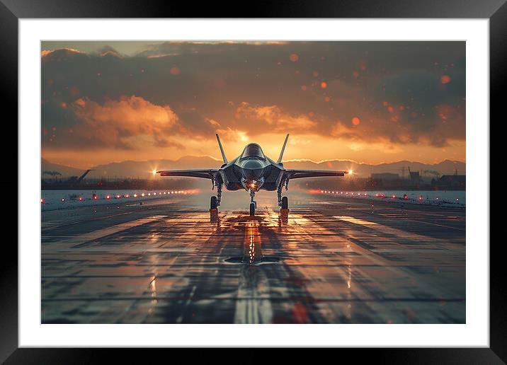 USAF F-35A Lightning II Framed Mounted Print by Airborne Images