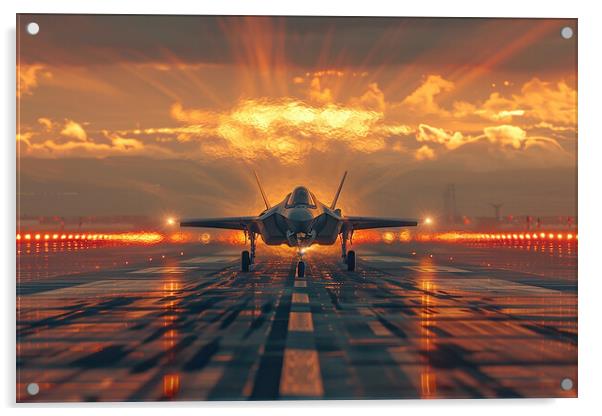 USAF F-35A Lightning II Acrylic by Airborne Images