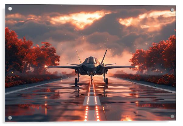 USAF F-35A Lightning II Acrylic by Airborne Images