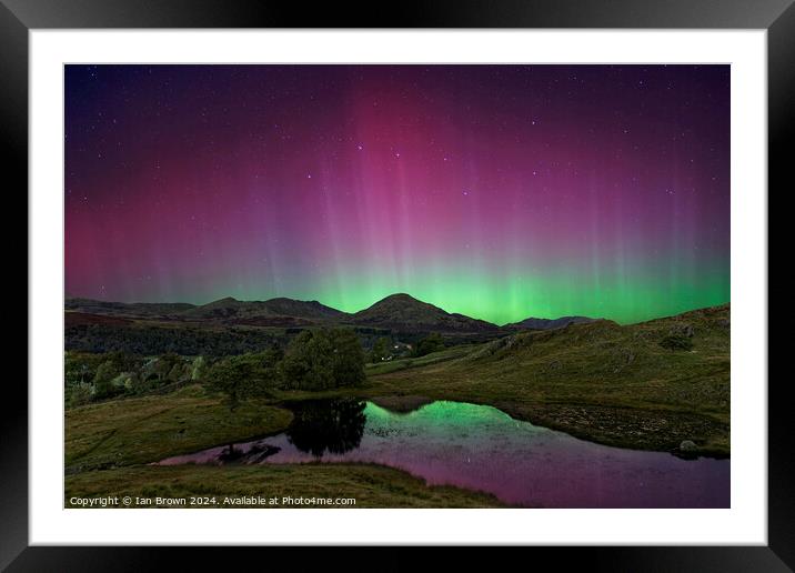 Aurora and the Old Man Framed Mounted Print by Ian Brown