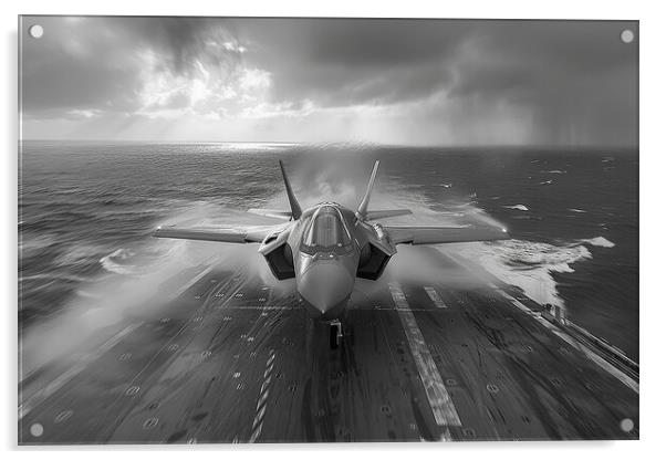 USAF F-35A Lightning II Acrylic by Airborne Images