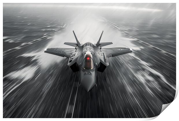 USAF F-35A Lightning II Print by Airborne Images