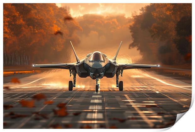 USAF F-35A Lightning II Print by Airborne Images