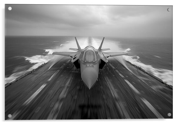 USAF F-35A Lightning II Acrylic by Airborne Images