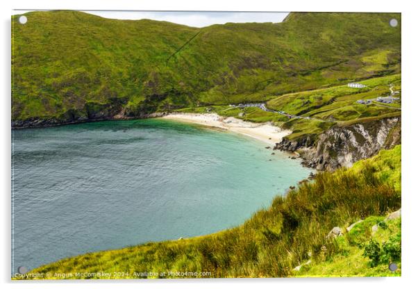 Keem Beach on Achill Island, County Mayo, Ireland Acrylic by Angus McComiskey