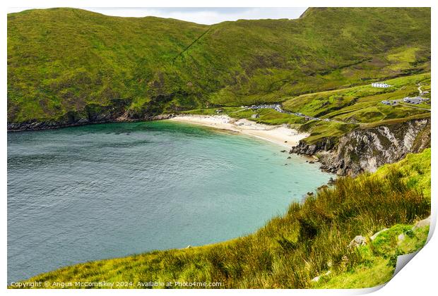 Keem Beach on Achill Island, County Mayo, Ireland Print by Angus McComiskey