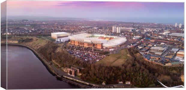 Stadium of Light Sunderland AFC Canvas Print by Apollo Aerial Photography
