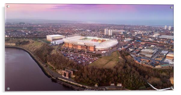 Stadium of Light Sunderland AFC Acrylic by Apollo Aerial Photography