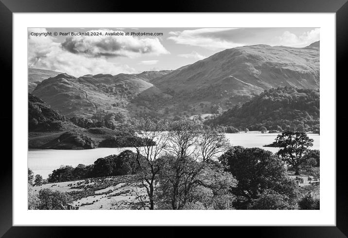 Ullswater View Lake District Cumbria Framed Mounted Print by Pearl Bucknall