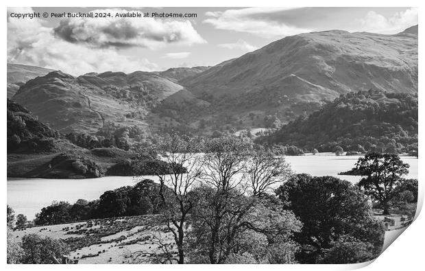 Ullswater View Lake District Cumbria Print by Pearl Bucknall