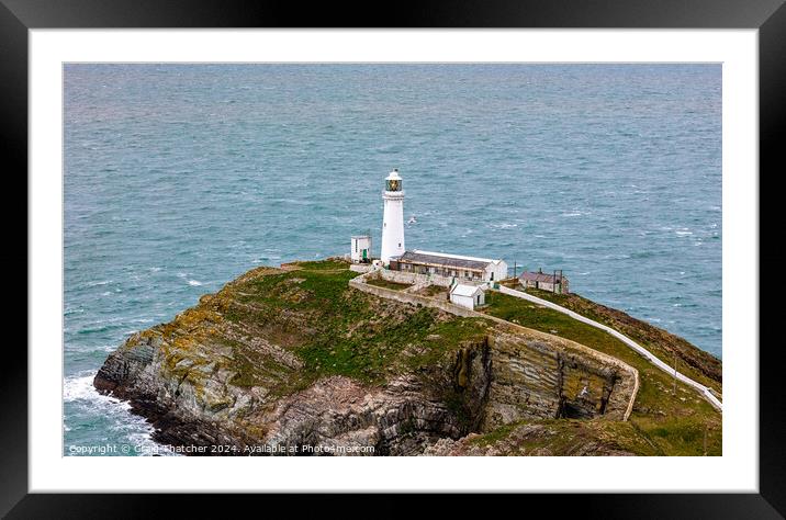 South Stacks Lighthouse  Framed Mounted Print by Craig Thatcher