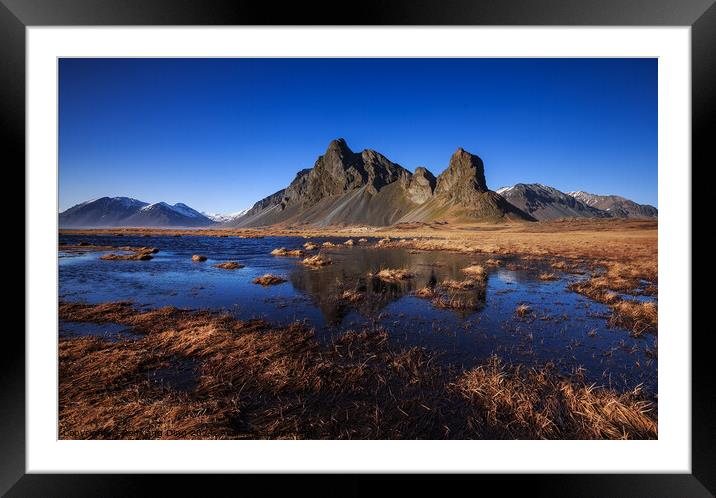 Eystrahorn mountain in East of Iceland  Framed Mounted Print by Renxiang Ding