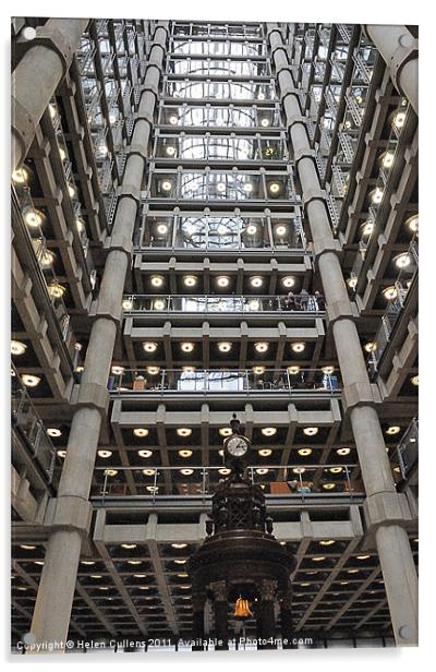 INSIDE THE LLOYDS BUILDING Acrylic by Helen Cullens