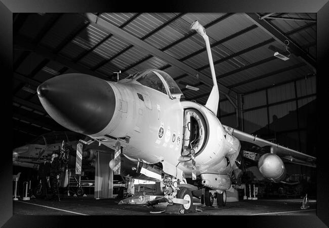 Sea Harrier ZD582 Framed Print by J Biggadike