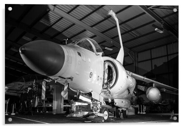 Sea Harrier ZD582 Acrylic by J Biggadike