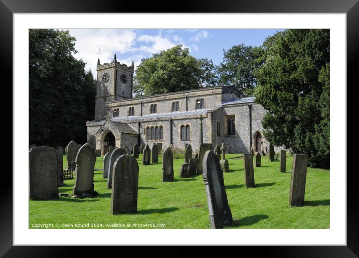 Great Longstone church Framed Mounted Print by Kevin Round