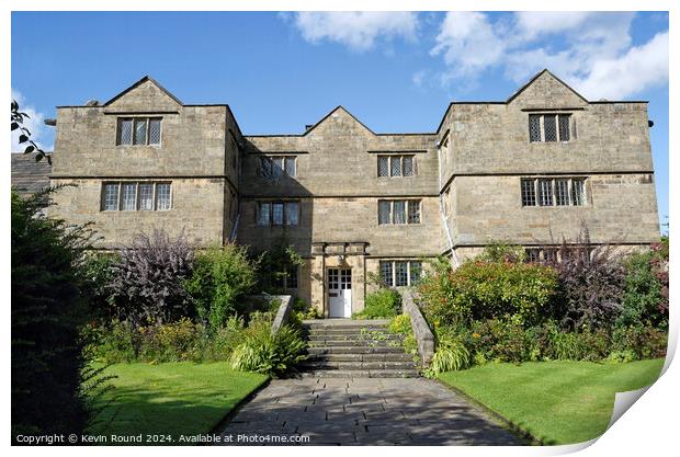 Eyam hall Print by Kevin Round